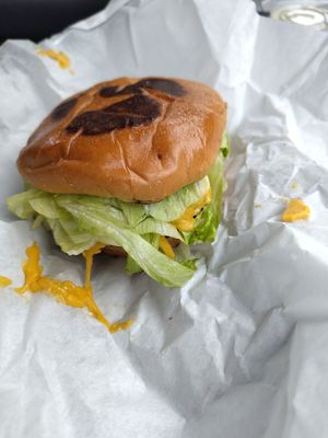 Vegan cheeseburger at Pretty Good Advice - Soquel in Soquel