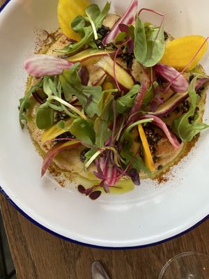 hummus plate at Little Canal in New York City