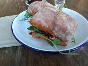 Buffalo tofu sandwich at Little Canal in New York City