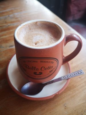 Nice Café Latte with Soymilk at Zest Bakery & Coffee House in Koh Tao
