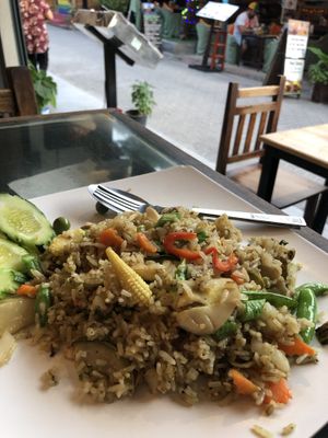 Fried Rice with Green Curry  at Zest Bakery & Coffee House in Koh Tao