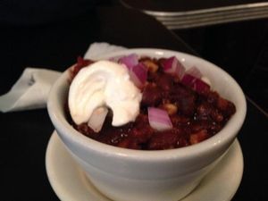 black bean chilli at The Grit in Athens