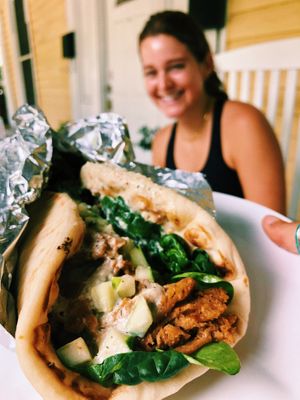 Gyro wrap  at The Grit in Athens