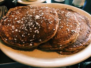 Vegan pancakes at The Grit in Athens