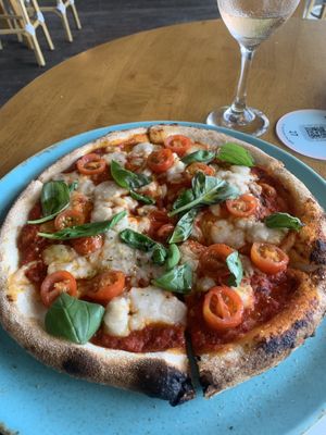 Vegan cheese margarita- no added price for vegan cheese!!! Amazing!!!  at Peregian Beach Hotel in Peregian Beach