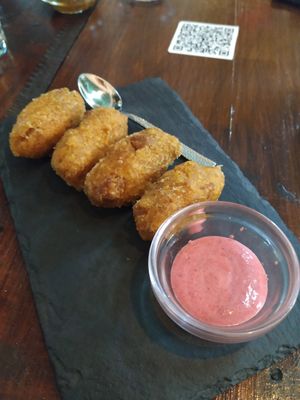 Crocchette vegane at A Raices in Gran Canaria