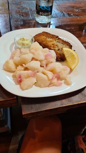 Schnitzel Vienés at A Raices in Gran Canaria