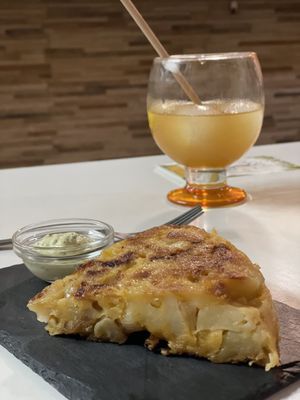 Tortilla surprise  at A Raices in Gran Canaria