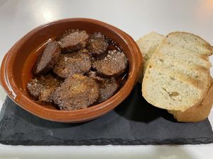 Chorizo is a must try!  at A Raices in Gran Canaria