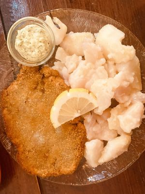 Wiener schnitzel   at A Raices in Gran Canaria