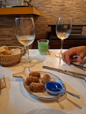 Croquetas veganas sabor atún at A Raices in Gran Canaria