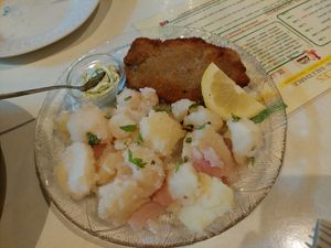 Schnitzel at A Raices in Gran Canaria