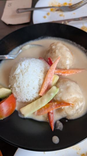 Colombian main dish at A Raices in Gran Canaria