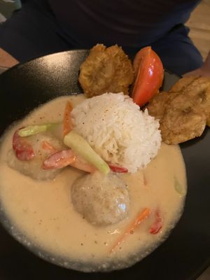carribean dish at A Raices in Gran Canaria