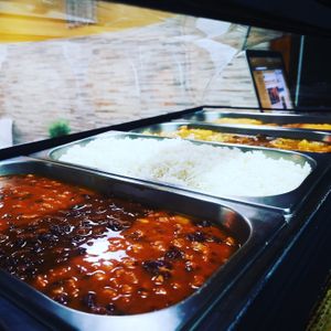 Chili con Soja 
Chili with vegetable meat in homemade sauce at A Raices in Gran Canaria