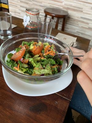 Normal salad at A Raices in Gran Canaria