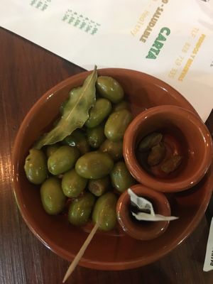 Olives at A Raices in Gran Canaria