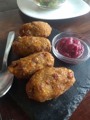 Croquettes at A Raices in Gran Canaria