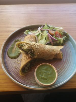 Asparagus crepe at Honey & Dough in Nairobi