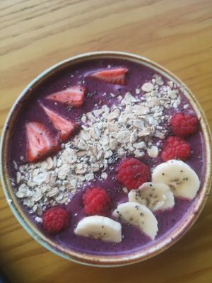 Acai bowl at Honey & Dough in Nairobi