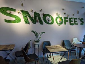 inside at SMOOFEE's in Berlin