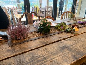Dining table at The Highlanders Bakehouse  in Crathie