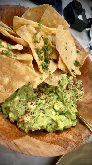 Crowd favorite guac chips  at Tacos Tu Madre - Los Feliz in Los Angeles
