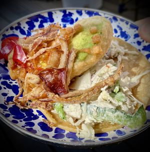 Fried avocado taco  at Tacos Tu Madre - Los Feliz in Los Angeles
