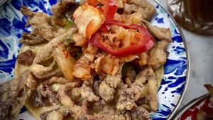 V-KBBQ  at Tacos Tu Madre - Los Feliz in Los Angeles
