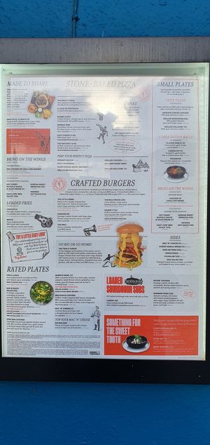 Menu on 29/12/2023 at The Adelphi in Preston