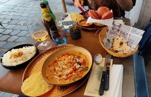 Whole meal at Nirvana Kitchen in Leuven