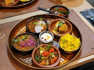 Vegan Thali 31€ for appetizer and Thali as main at Nirvana Kitchen in Leuven