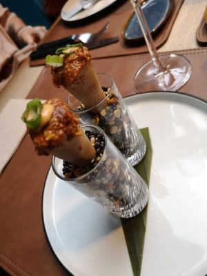 Vegan appetizer at Nirvana Kitchen in Leuven