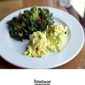 2 salad combo: egg salad and avocado kale at Better Life Cuisine in Santa Monica