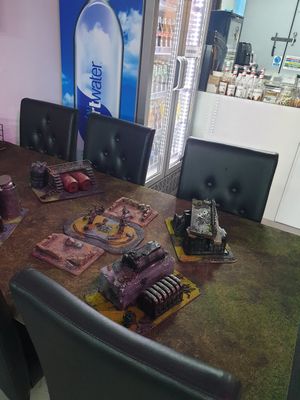 Warhammer table at Sliced n Diced in Birmingham