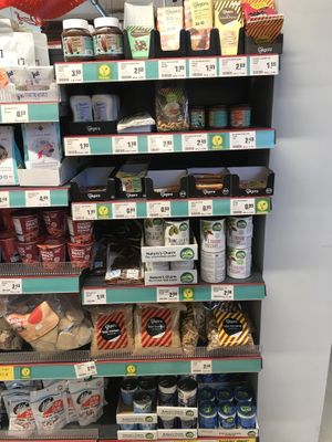 Vegan shelf at Tains in Dusseldorf