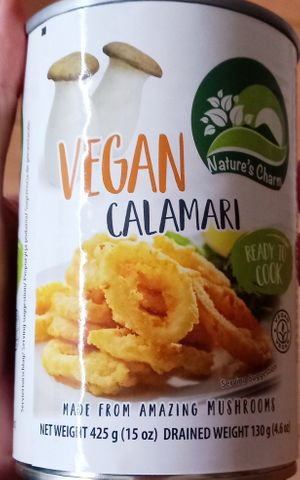 vegane calamari auf kräuterseitling-basis at Tains in Dusseldorf