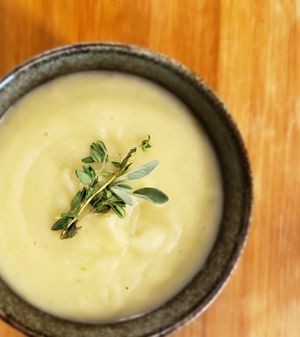 Vegan Creamy Potato Soup at Provisions Natural Foods Market in Sag Harbor