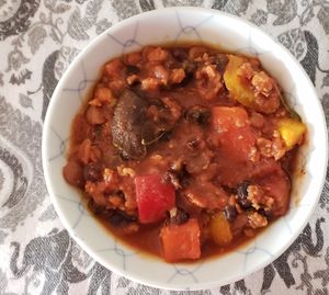 Vegan Mushroom Three-Bean Chili at Provisions Natural Foods Market in Sag Harbor