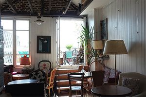 Tea room at Le Chat Bleu in Sainte-adresse