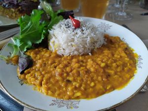 Dhal de lentilles at Le Chat Bleu in Sainte-adresse