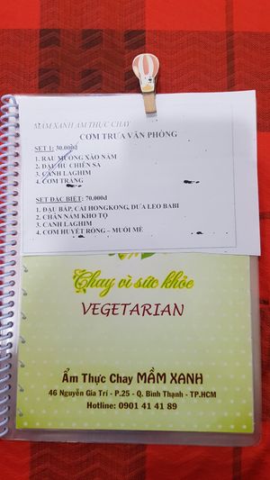 Menu 1/19 at Mam Xanh in Ho Chi Minh City