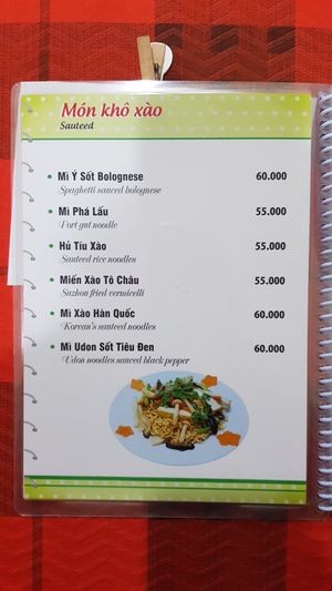 Menu 6/19 at Mam Xanh in Ho Chi Minh City