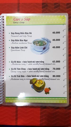 Menu 7/19 at Mam Xanh in Ho Chi Minh City