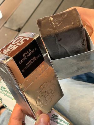 Gelato Pro zona caffè e soia at Gelateria Del Biondo in Brescia