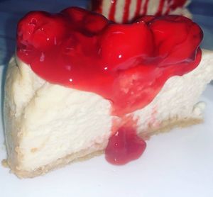 Cheesecake at Loving Hut in Charlotte
