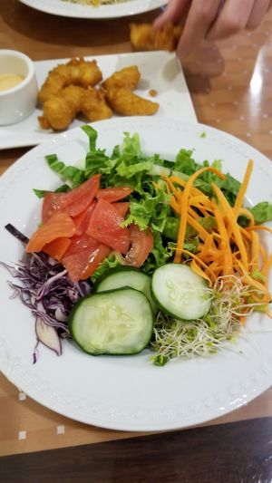 House salad at Loving Hut in Charlotte