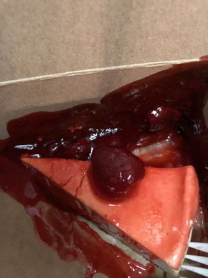 Strawberry Cheesecake  at Loving Hut in Charlotte