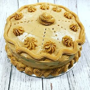 Whole Chocolate Cake  with Peanut Butter Icing at Loving Hut in Charlotte