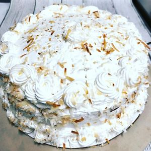 Whole Coconut Cake.
Call 980-219-4339 
Please Order 3 days in advance. 
100% Vegan at Loving Hut in Charlotte